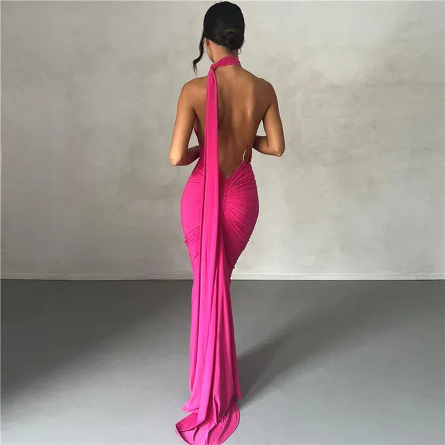 Backless Maxi Dress