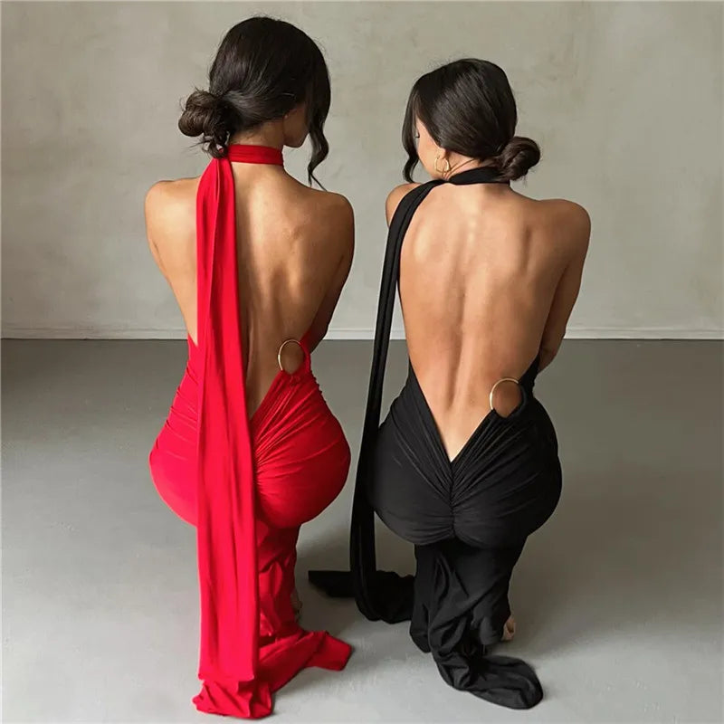 Backless Maxi Dress